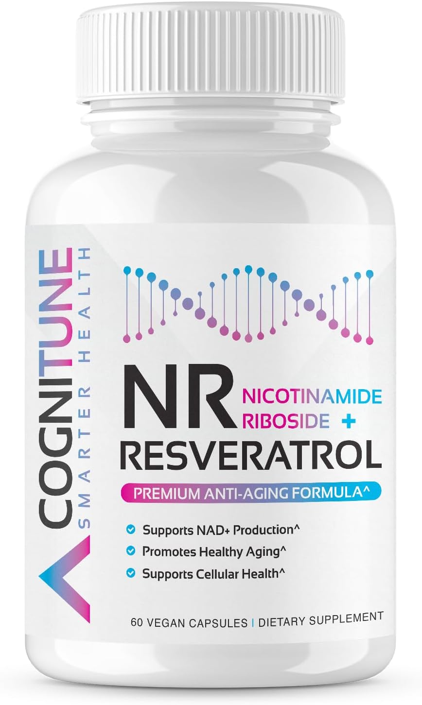 Suplemento NMN + resveratrol potenciador de ADN y salud
