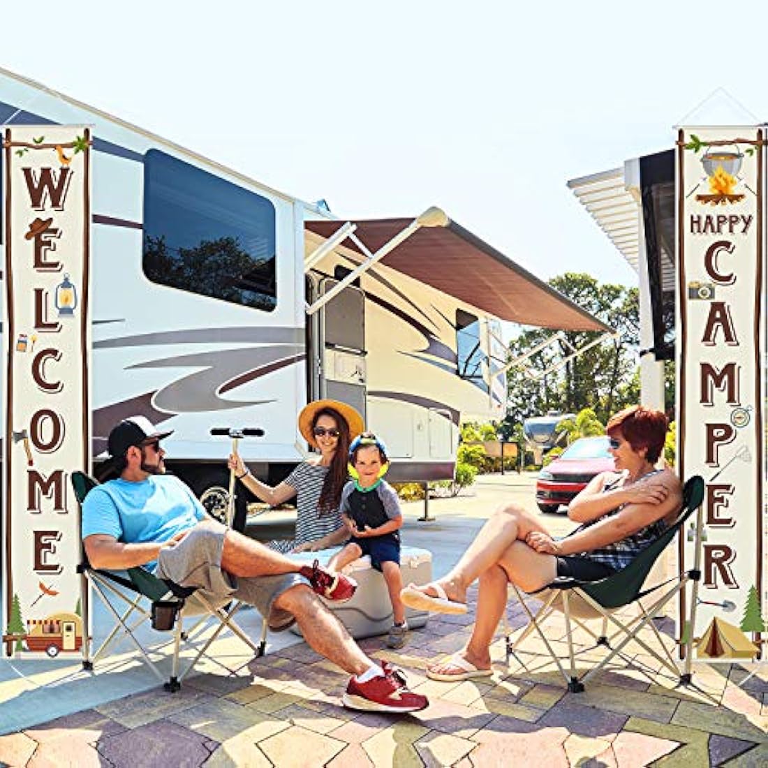 Cartel de fiesta de camping para fiestas de camping