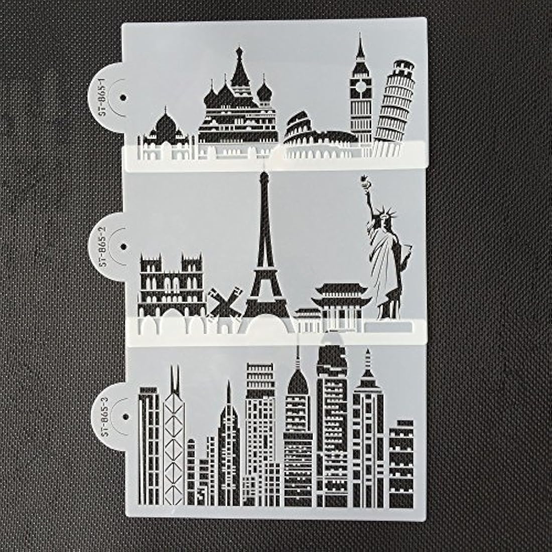 plantillas para decoración 3pcs plástico Civic Arquitectura