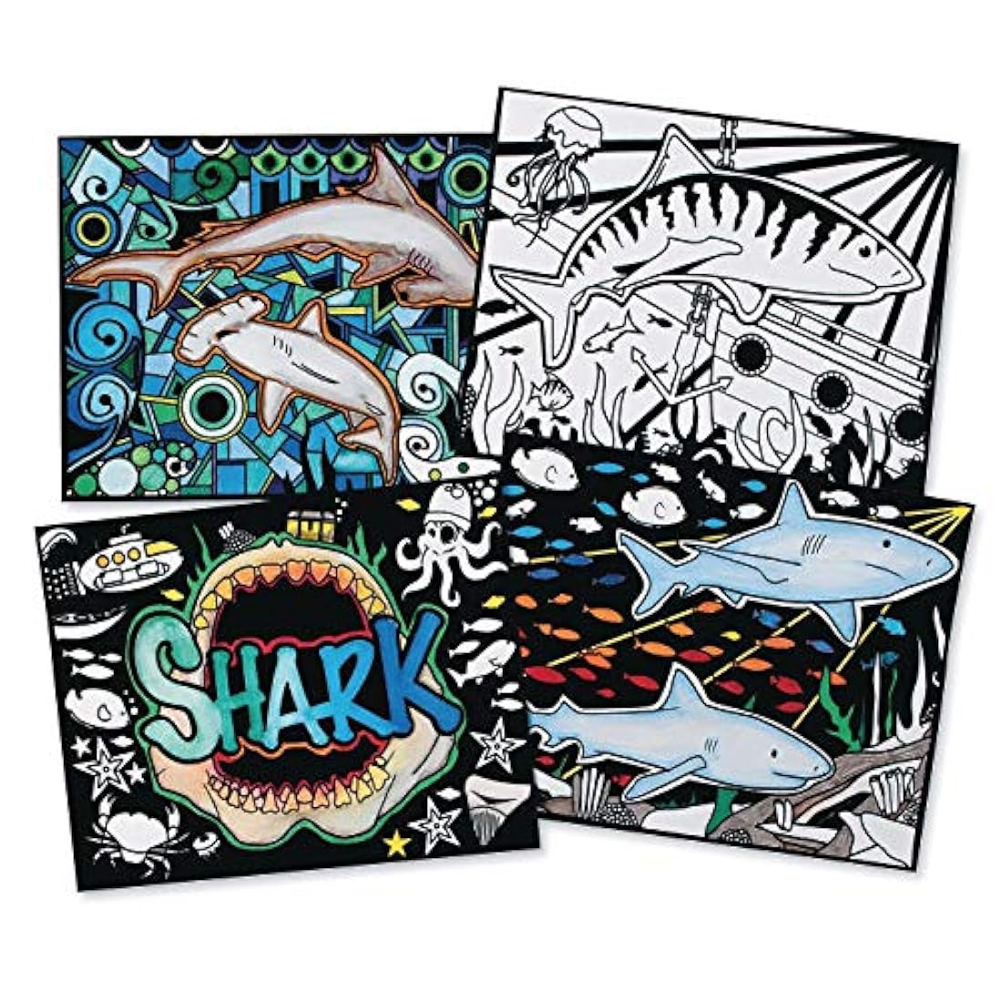 Terciopelo Arte Tiburones. carteles