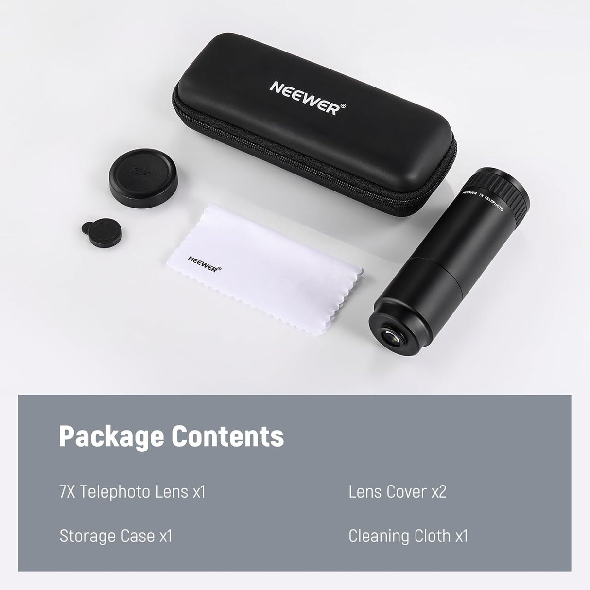 Lente Telefoto NEEWER 7X, 15 Elementos, Compatible con LS-36