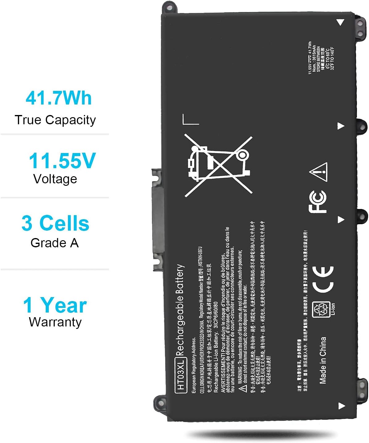Batería para Pavilion 15-DA 15-DB 15-DW 15-CS 15-DY 17-BY