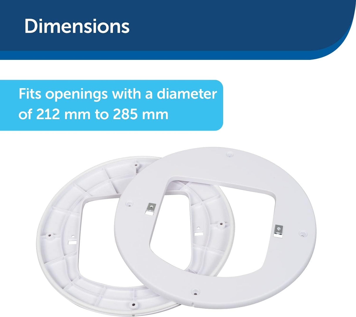 Adaptador de instalación Microchip Cat Flap y solapa manual