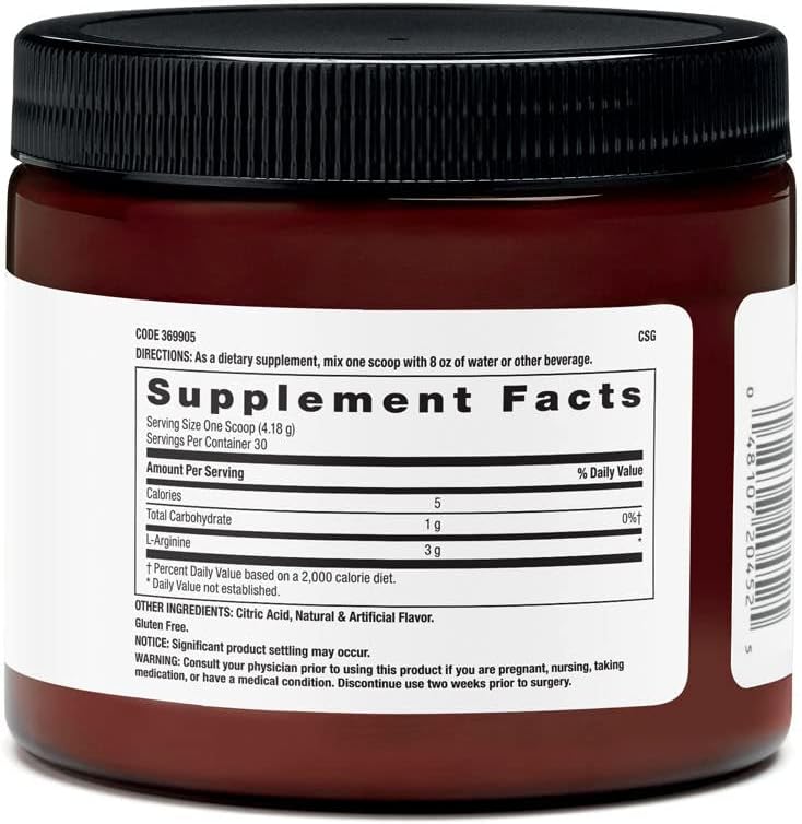 Suplemento BEYOND RAW Chemistry Labs L-Arginina en polvo