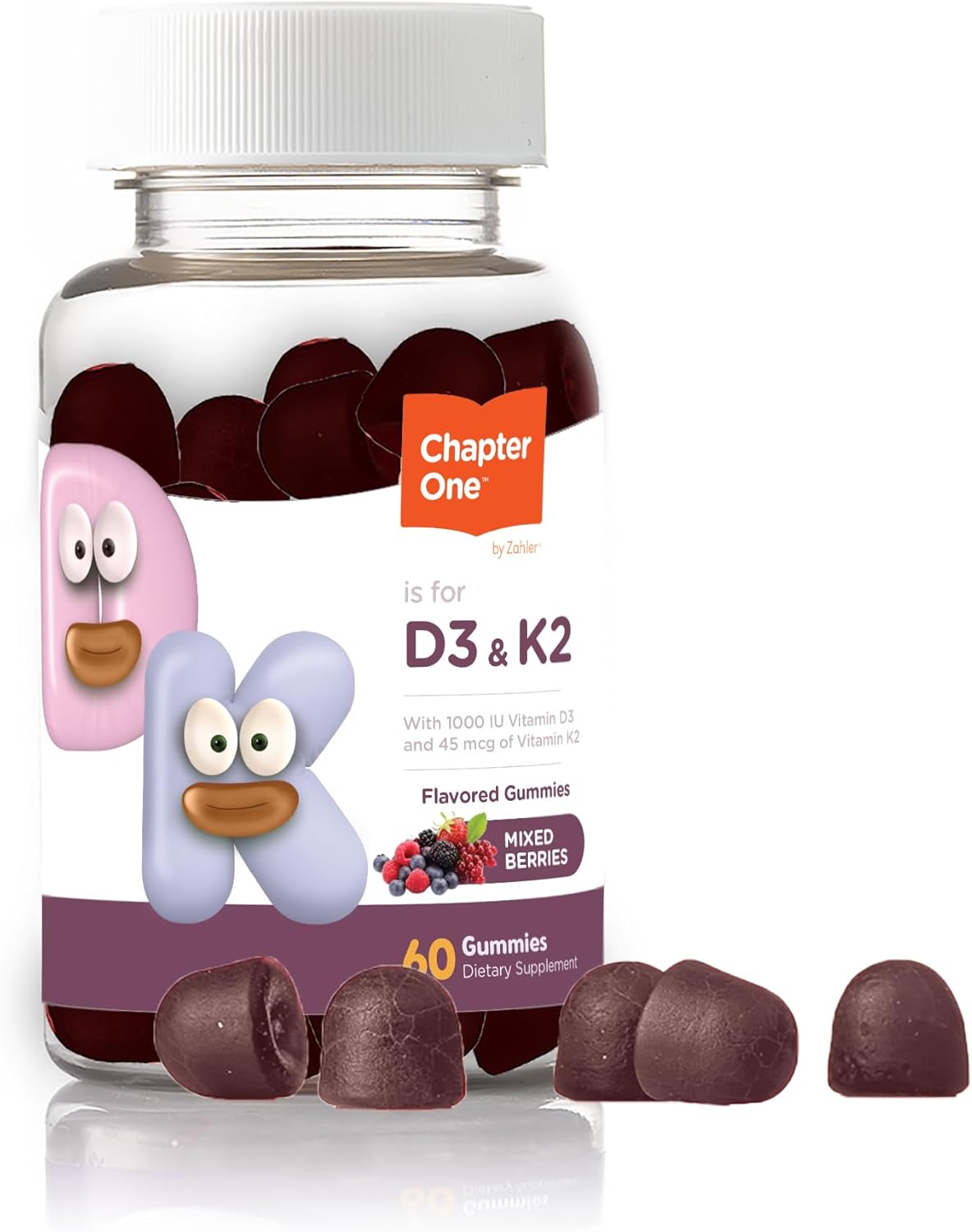 Suplemento Gomitas de vitamina D3 K2 Kosher 60 gomitas