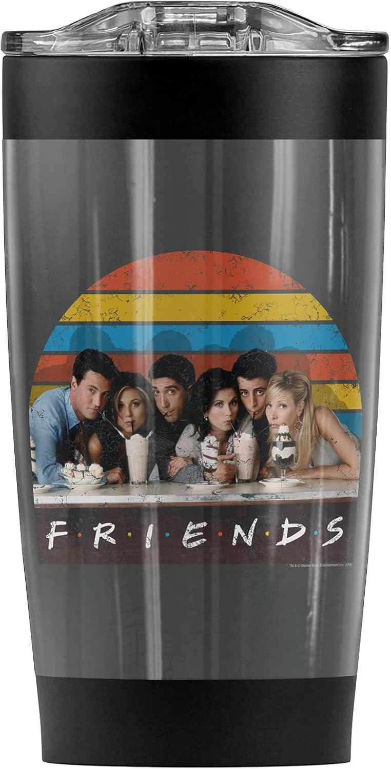 Taza de Viaje Friends 20 oz Acero Inoxidable Aislada con Tapa