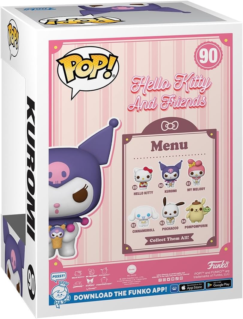 Figurita Funko Pop! Sanrio: Kuromi, personaje de Hello Kitty