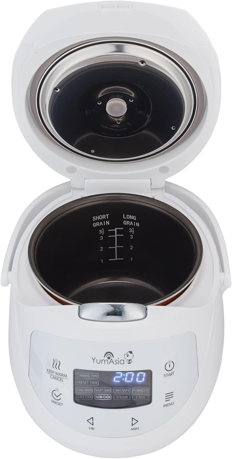 Mini Olla Arroz Yum Asia, 4 funciones, 3.5 tazas, Panda Mini