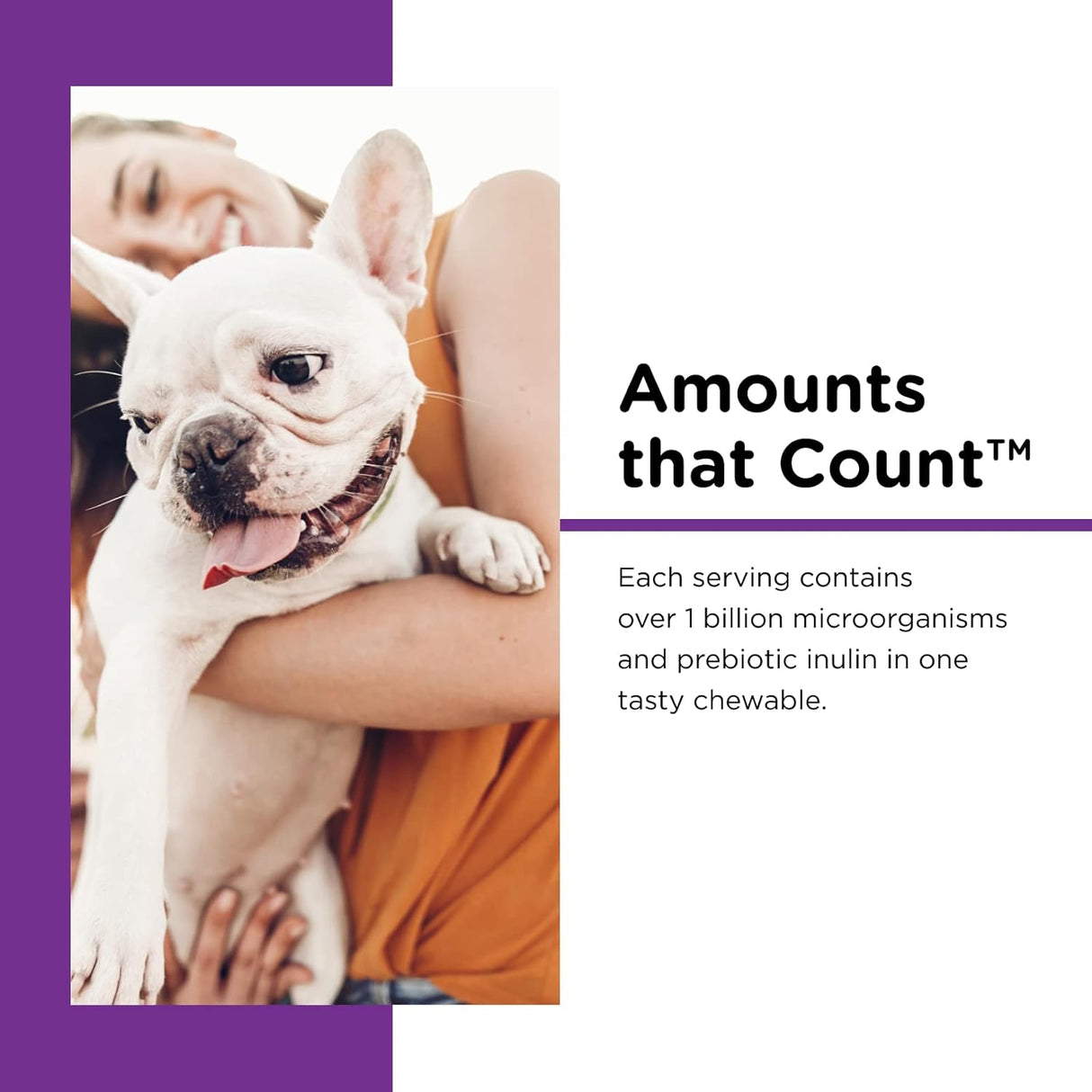 Vitaminas suaves pre y probióticos para perros