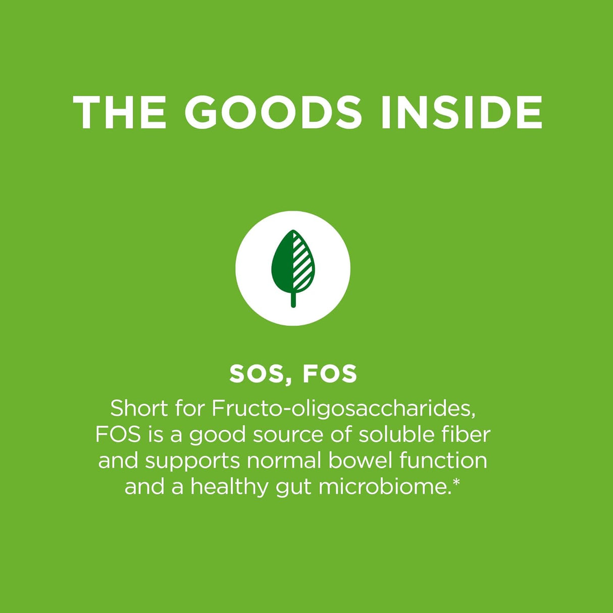 Anillos de goma de fibra 0.18 oz de fibra prebiótica