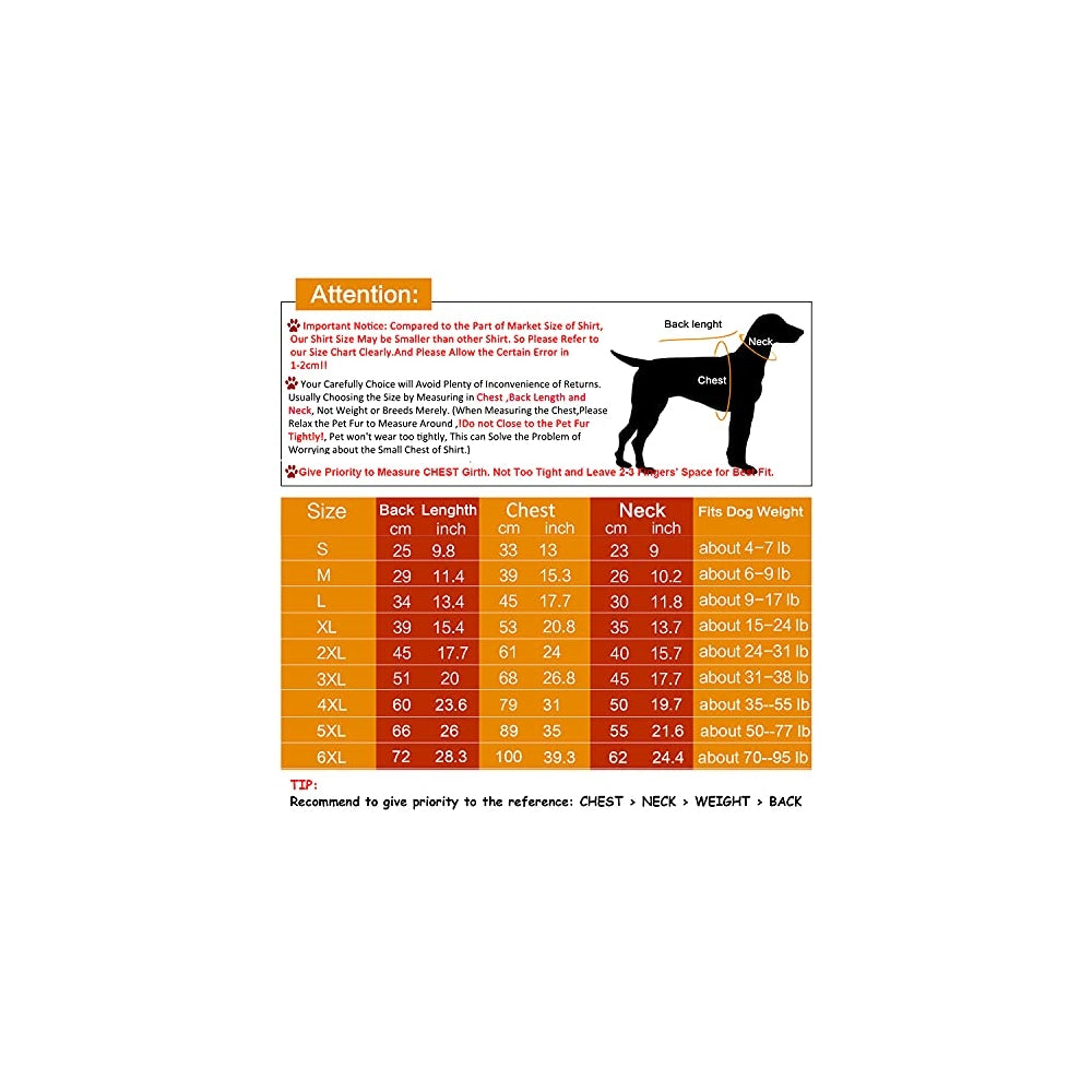 Camisetas elástico para perro 2 pack Tamaño: S