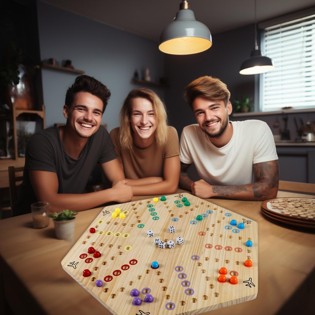 Juego de Mesa Aggravation Wahoo, 4-6 Jugadores, 30 Canicas