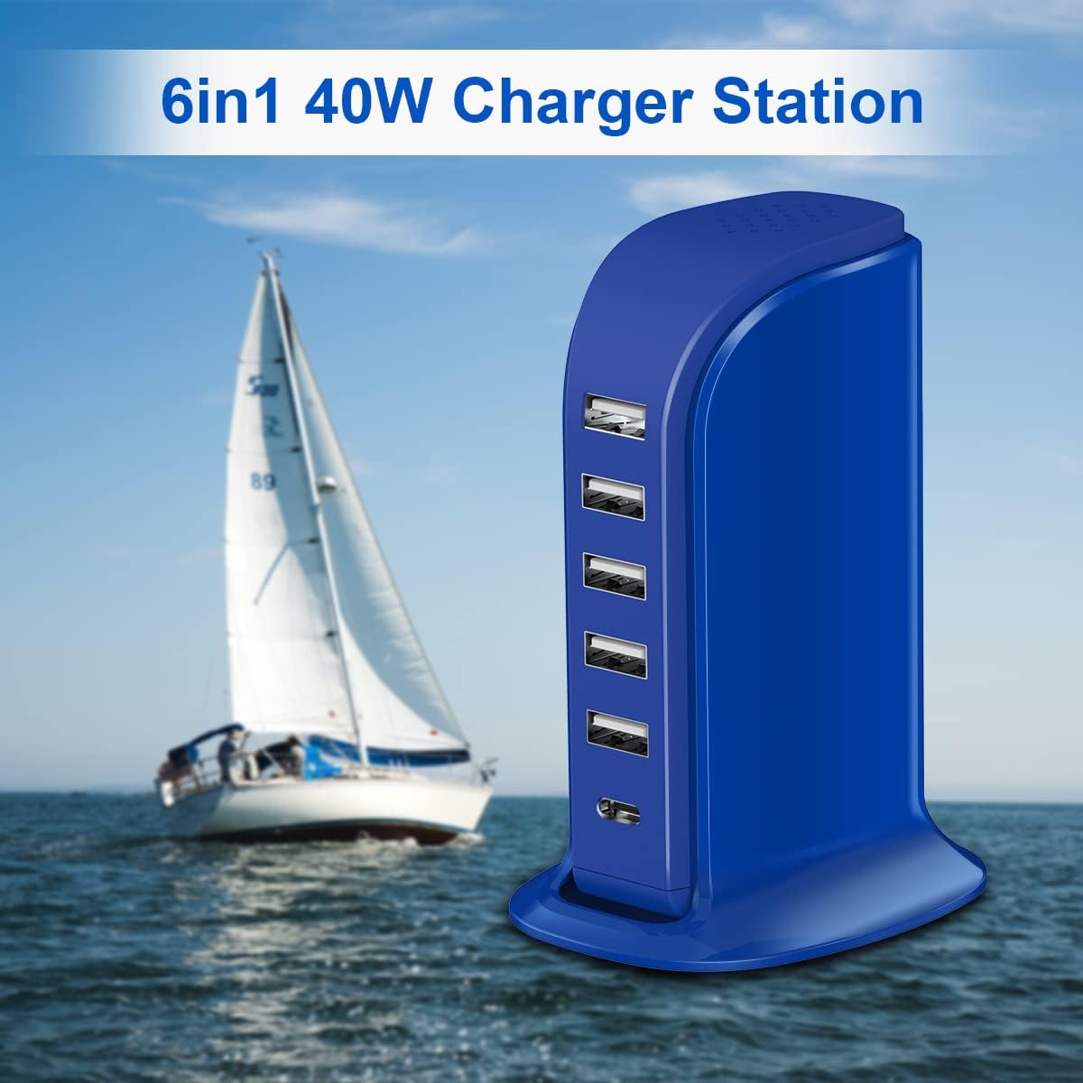 Cargador o Estación de carga USB 6 puertos