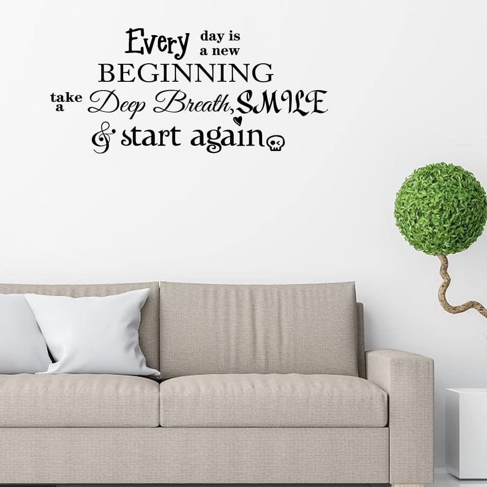 Vinilo Decorativo Inspiracional Cada Día es un Nuevo Comienzo