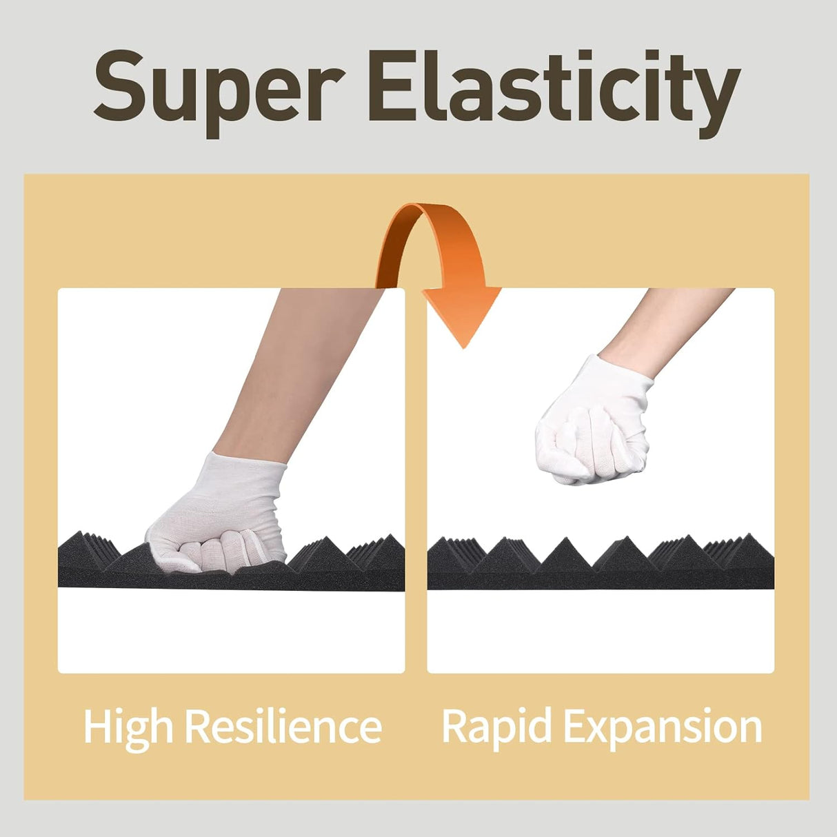 Paneles Acústicos AUSLET 12x12x2, Espuma Aislante, 36 Pzas