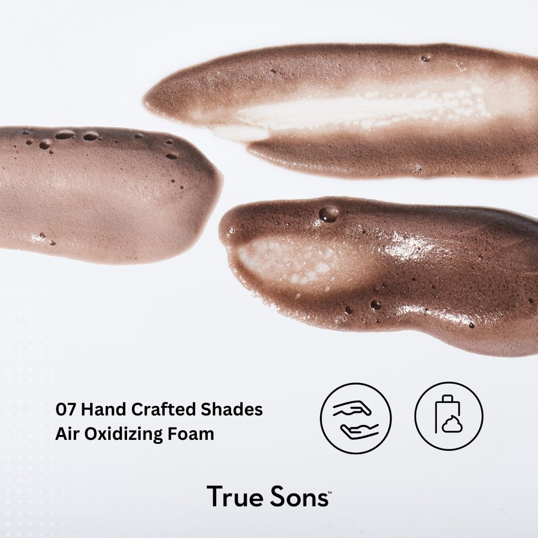 tinte para el cabello para hombres,(marrón negro),True Sons