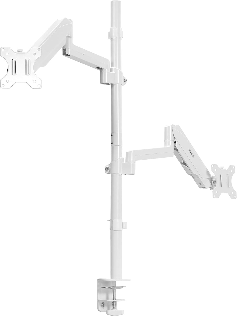 Soporte Doble para Monitores VIVO, Altura Ajustable, STAND-V012KW