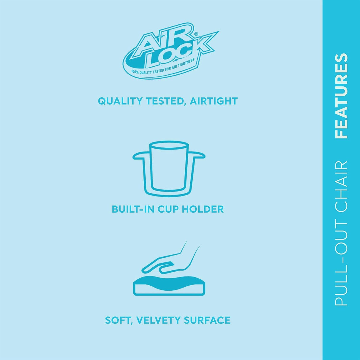 Silla Inflable Intex 66551EP con Porta Vaso y Superficie Suave