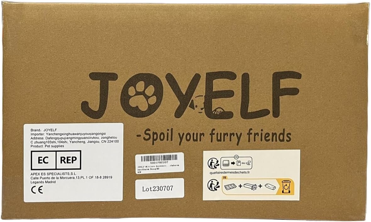 Cama ortopédica para perro JOYELF, espuma memoria, grande, modelo libre
