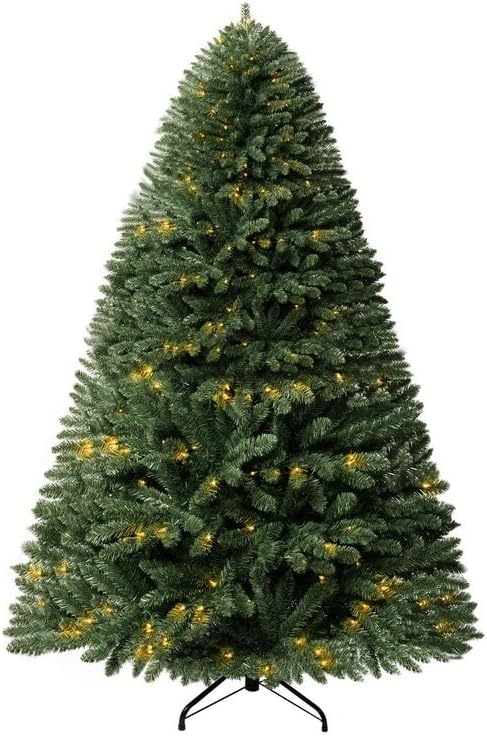 Árbol de Navidad Artificial de 7.5ft con Luces, Modelo Prelit