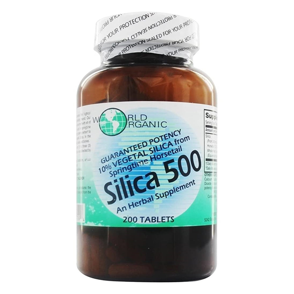 Suplementos Alimenticio Organic Silica 500 Tabletas