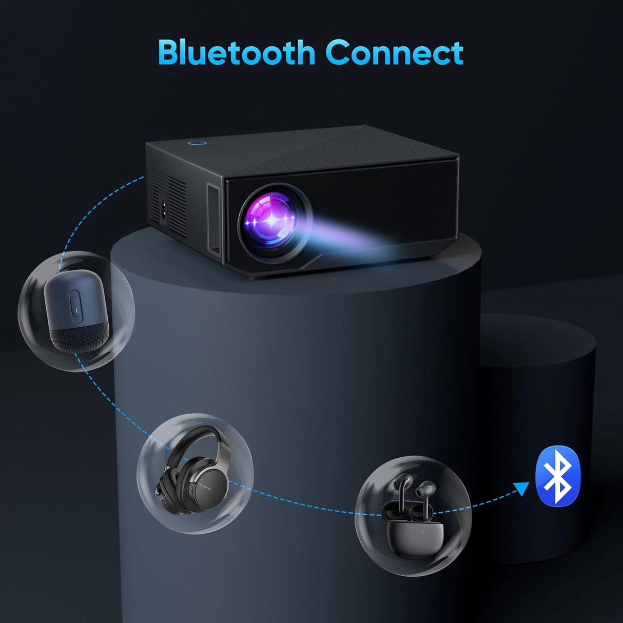 Proyector Mini WiFi Bluetooth 16000 Lúmenes Full HD 1080P