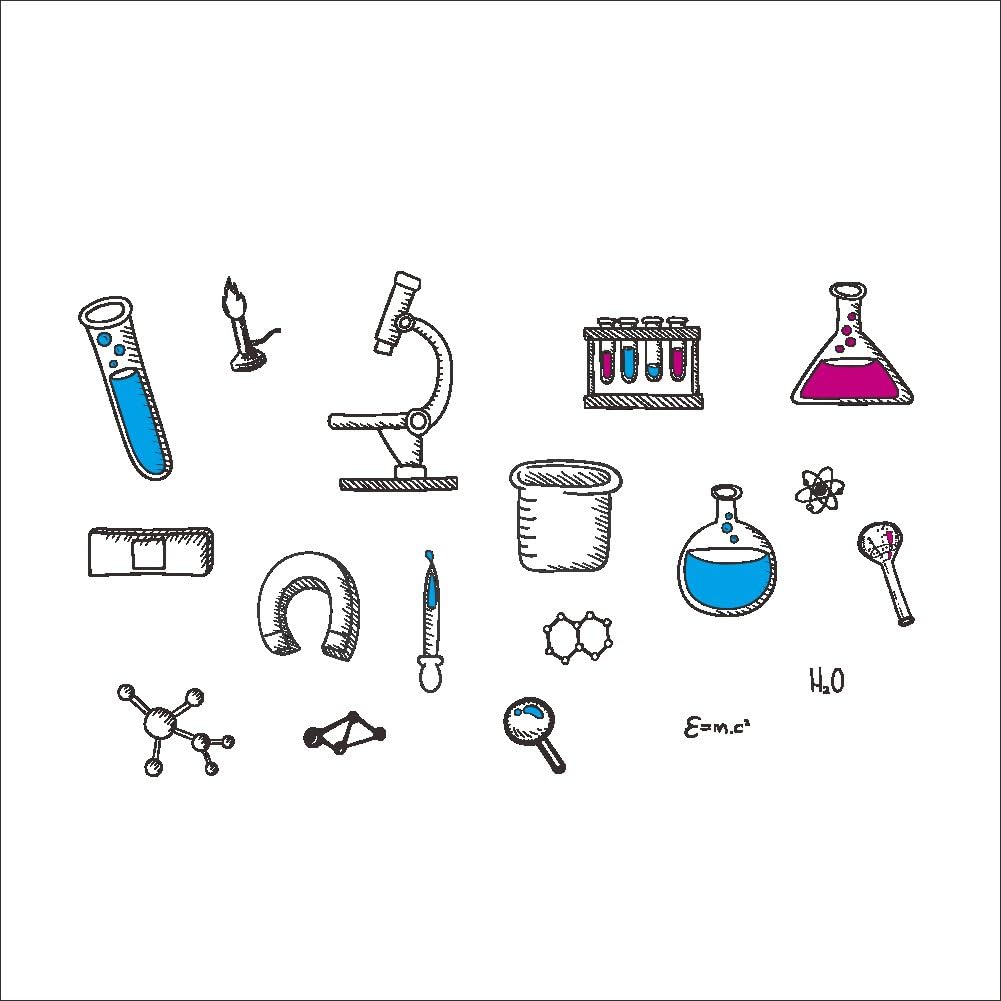 Vinilos de Elementos Químicos BIBITIME para Decoración Escolar