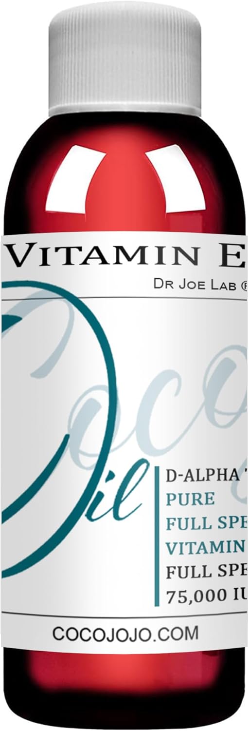 Aceite de Vitamina E Puro y Sin Diluir - 75,000 UI - Rejuvenecedor