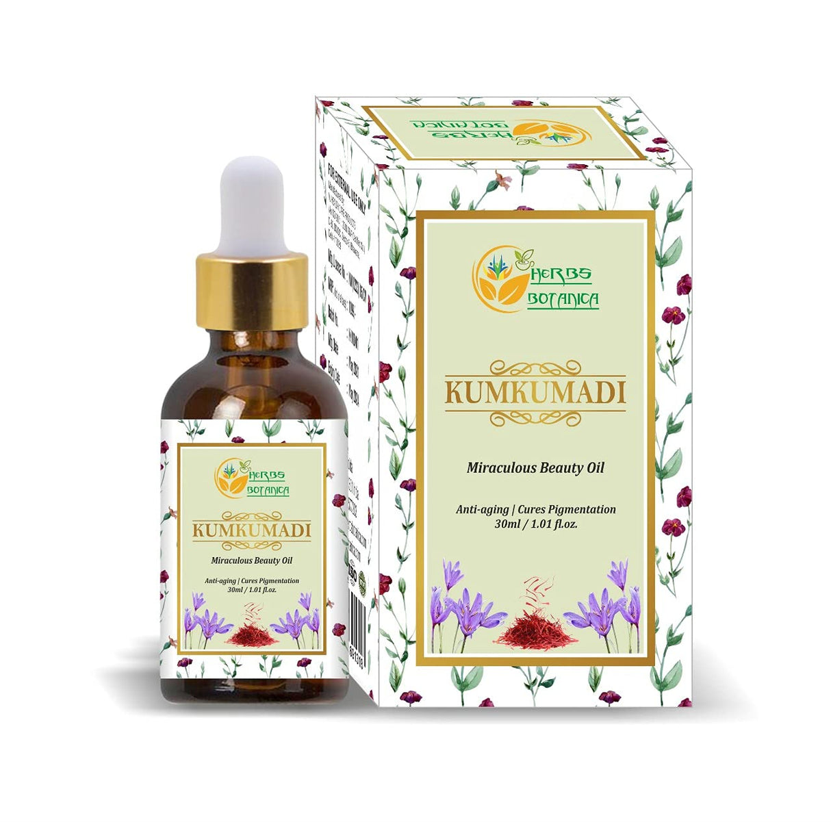 Aceite Facial Ayurveda Kumkumadi con Azafrán y 26 Hierbas
