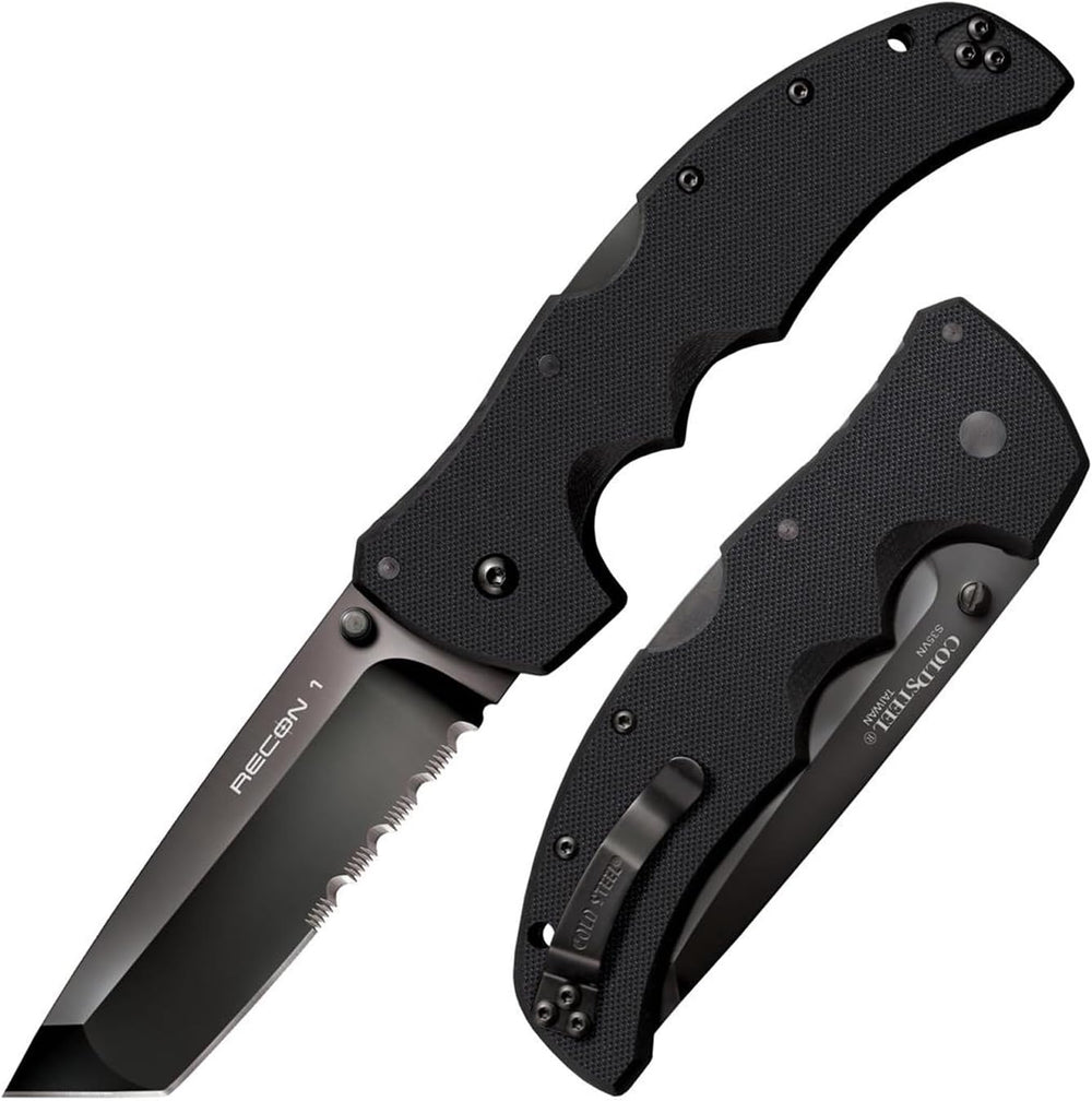 Cuchillo táctico plegable S35VN 4 con mango G-10 Tri-Ad