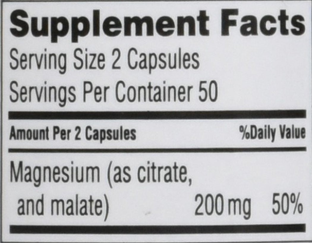 frasco complejo de magnesio 100 unidades