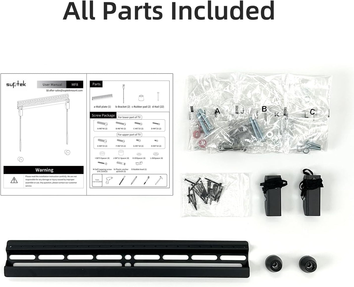 Soporte de TV Suptek, montaje sin perforación, modelo MF8