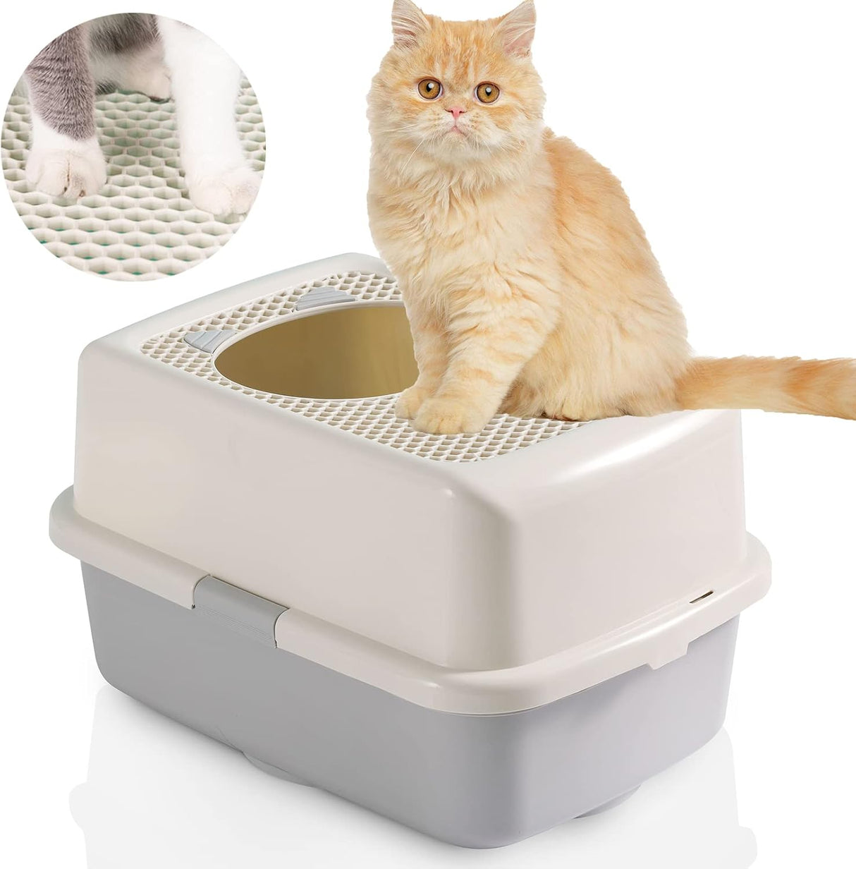 Caja de arena para gatos con tapa Smart Paws Top Entry