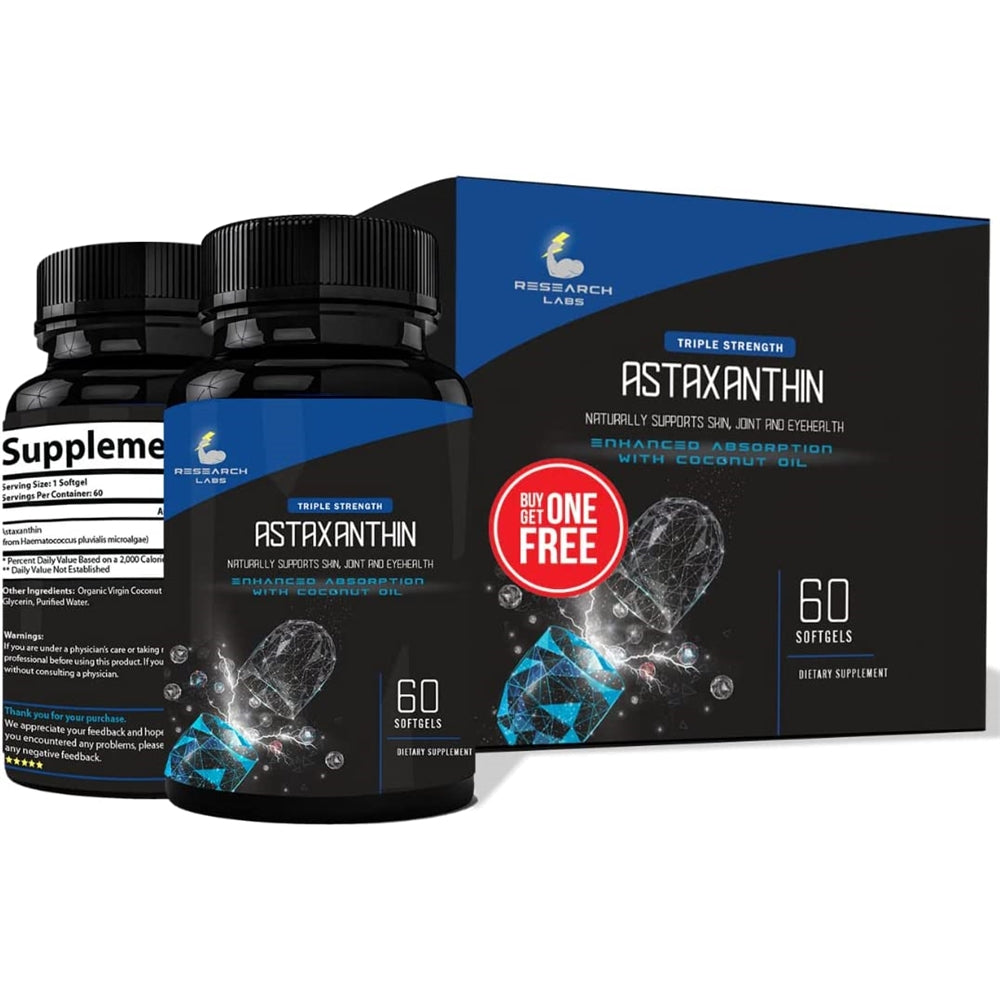 Suplementos Alimenticios Astaxantina con aceite de coco