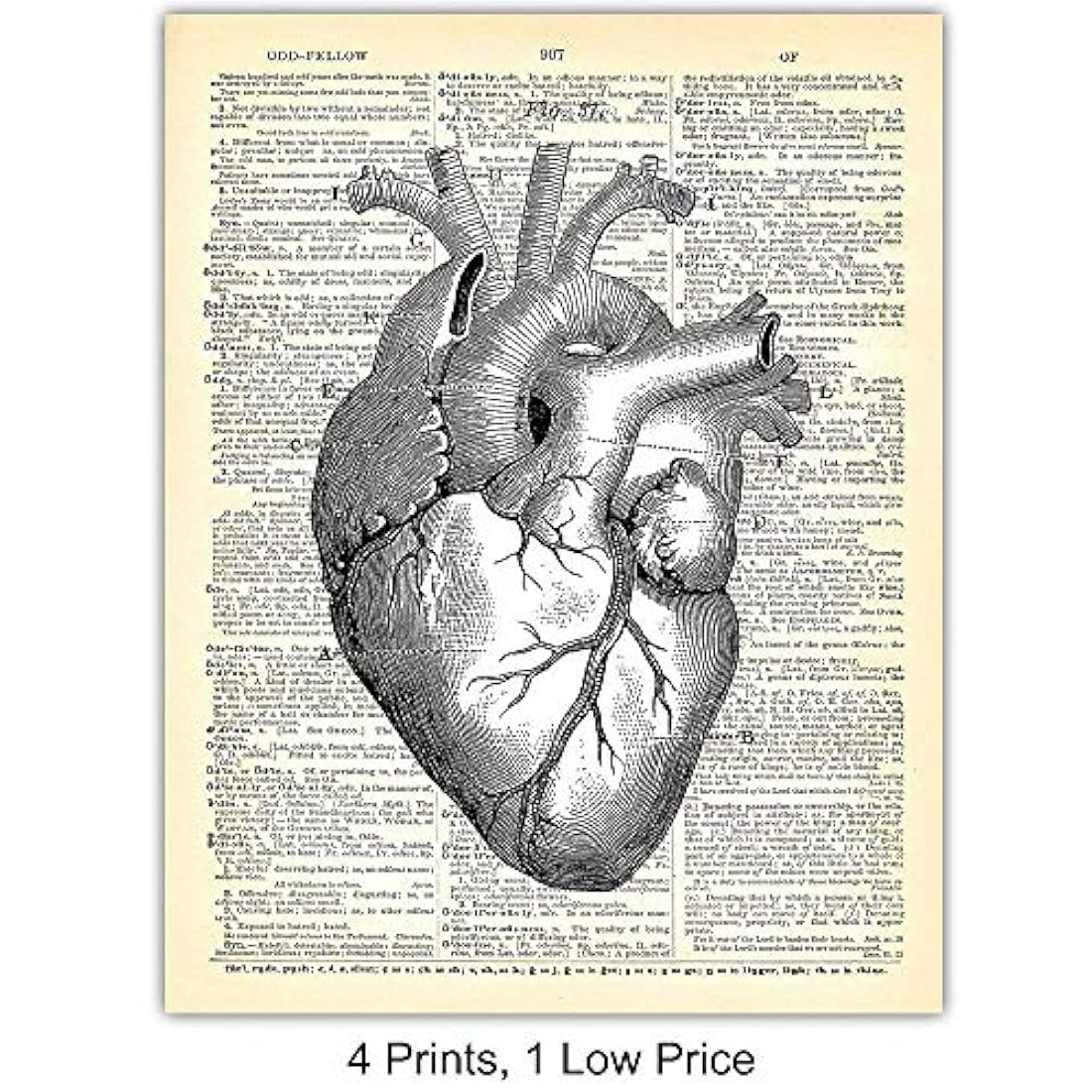 Impresiones de arte de pared 8x10 Vintage sin marco