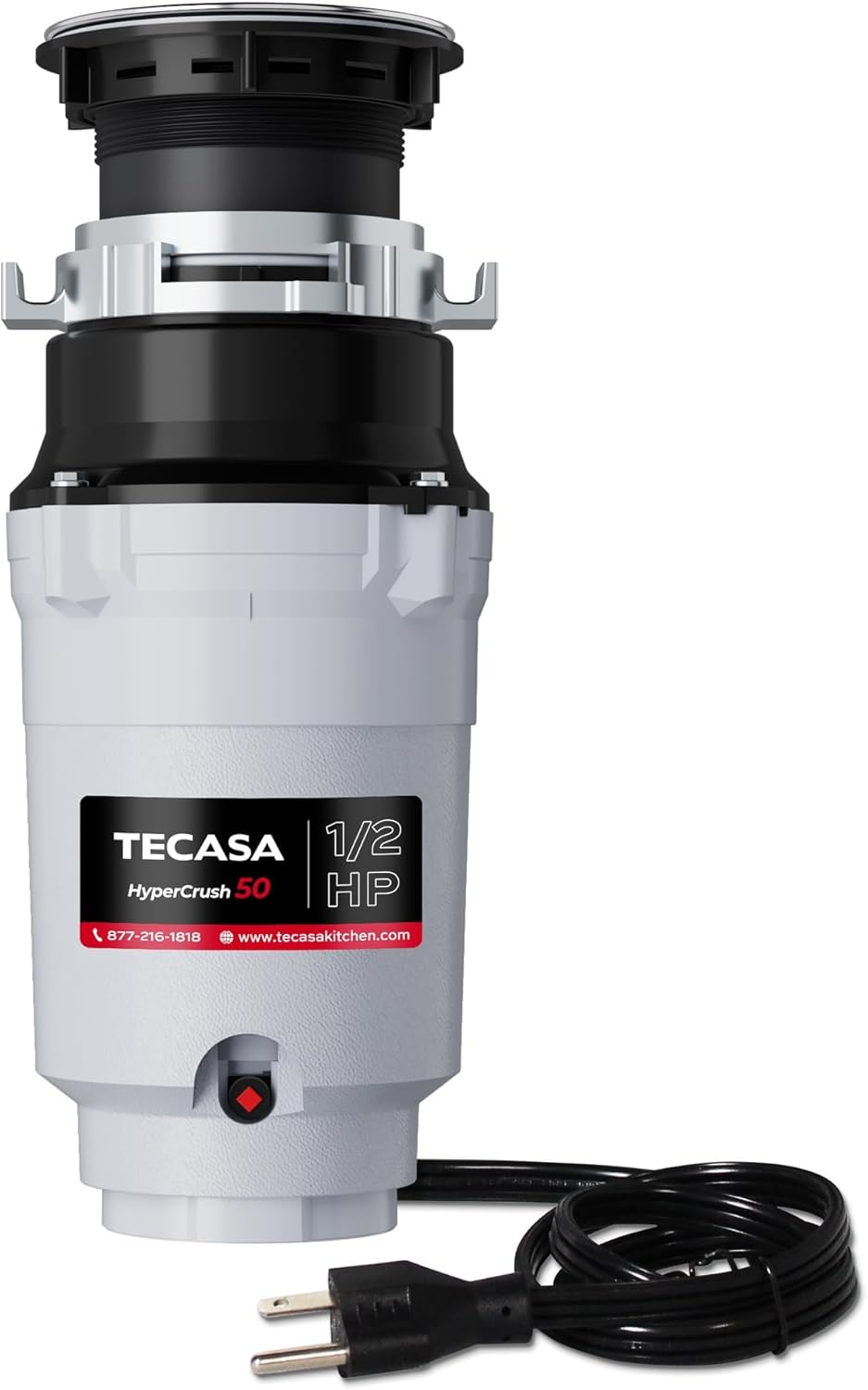 Triturador de Basura 1/2 HP, TECASA, Acero Inoxidable, HyperCrush 50