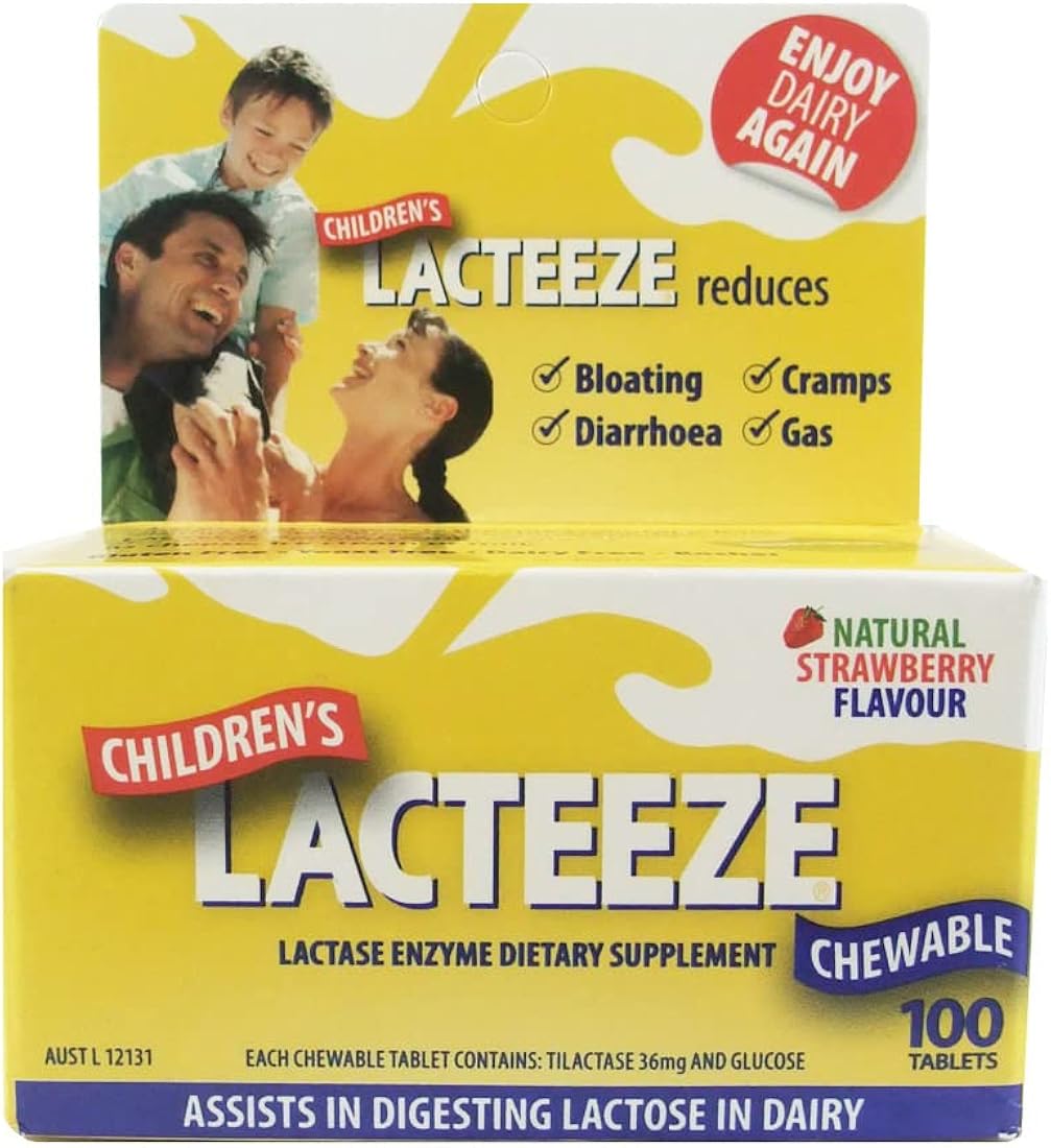 Suplemento Lacteeze Childrens 100 comprimidos masticables