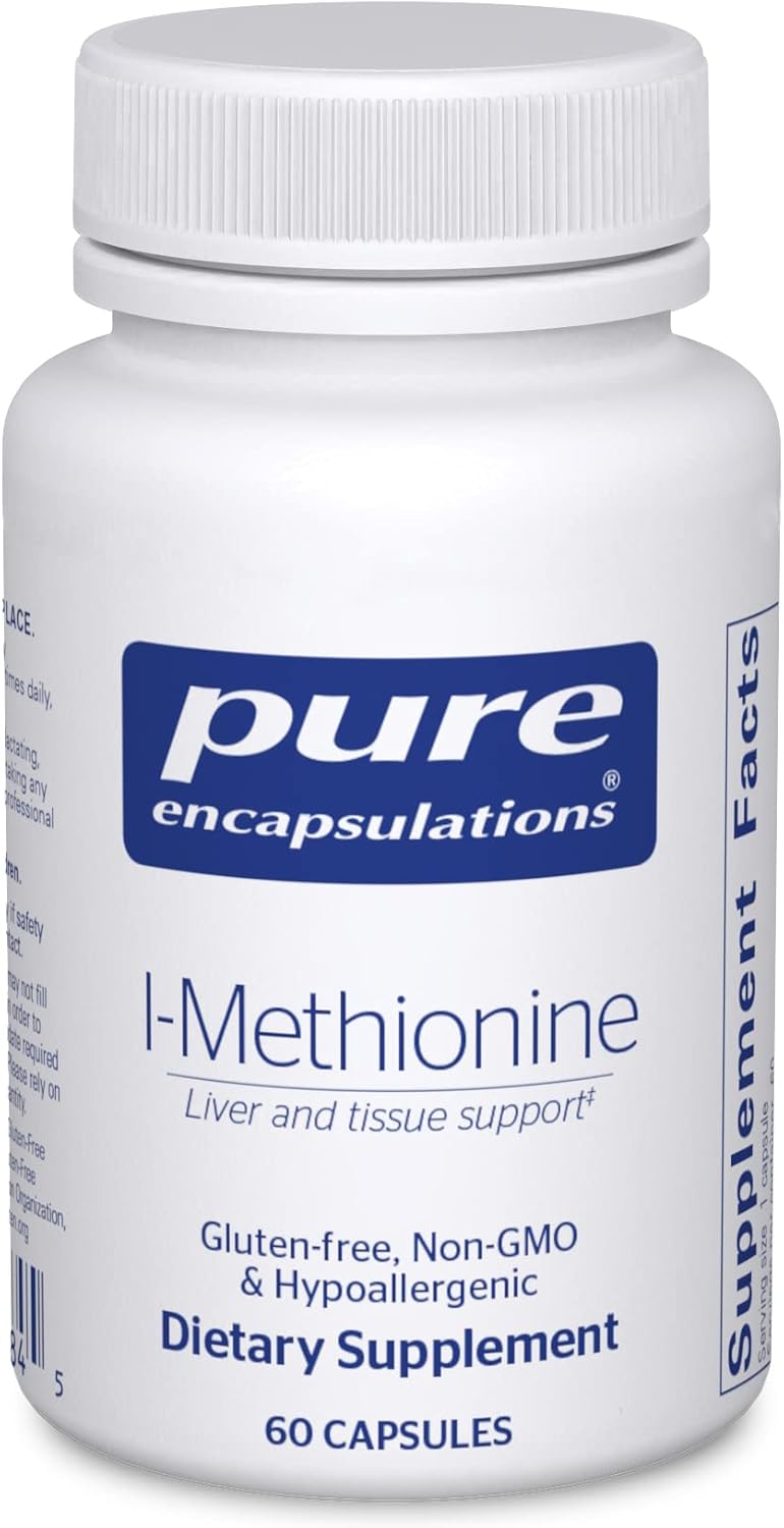 Suplemento Pure Encapsulations L-metionin antioxidantes 60u