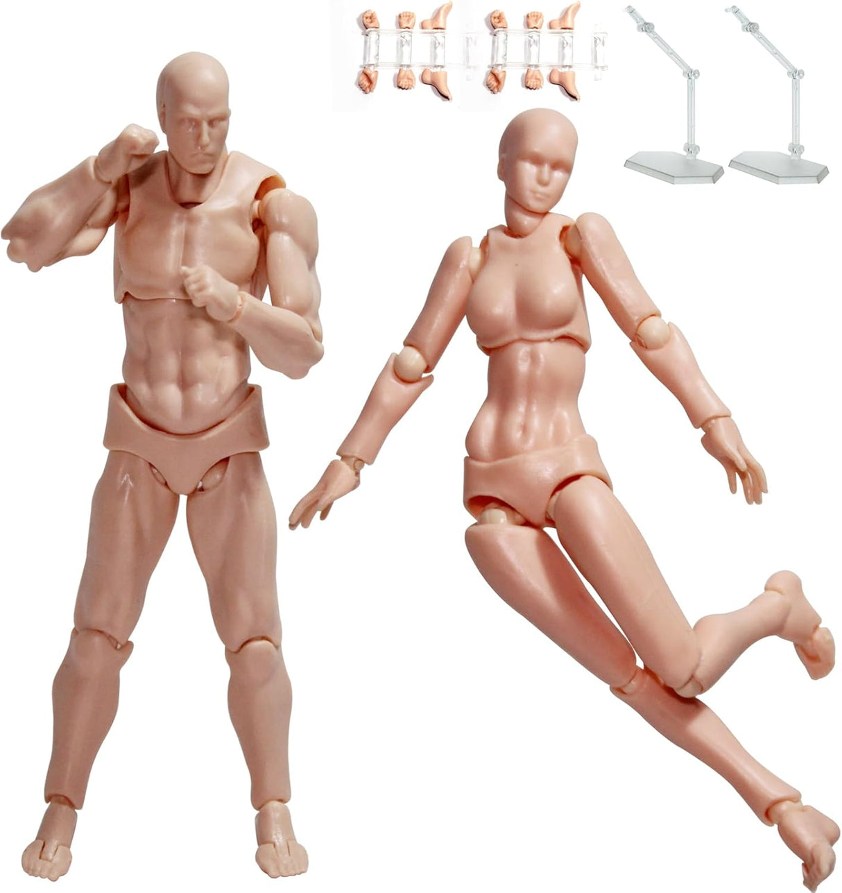 Maniquí AXITWXIT para Dibujo, Set Hombre y Mujer, Artistas