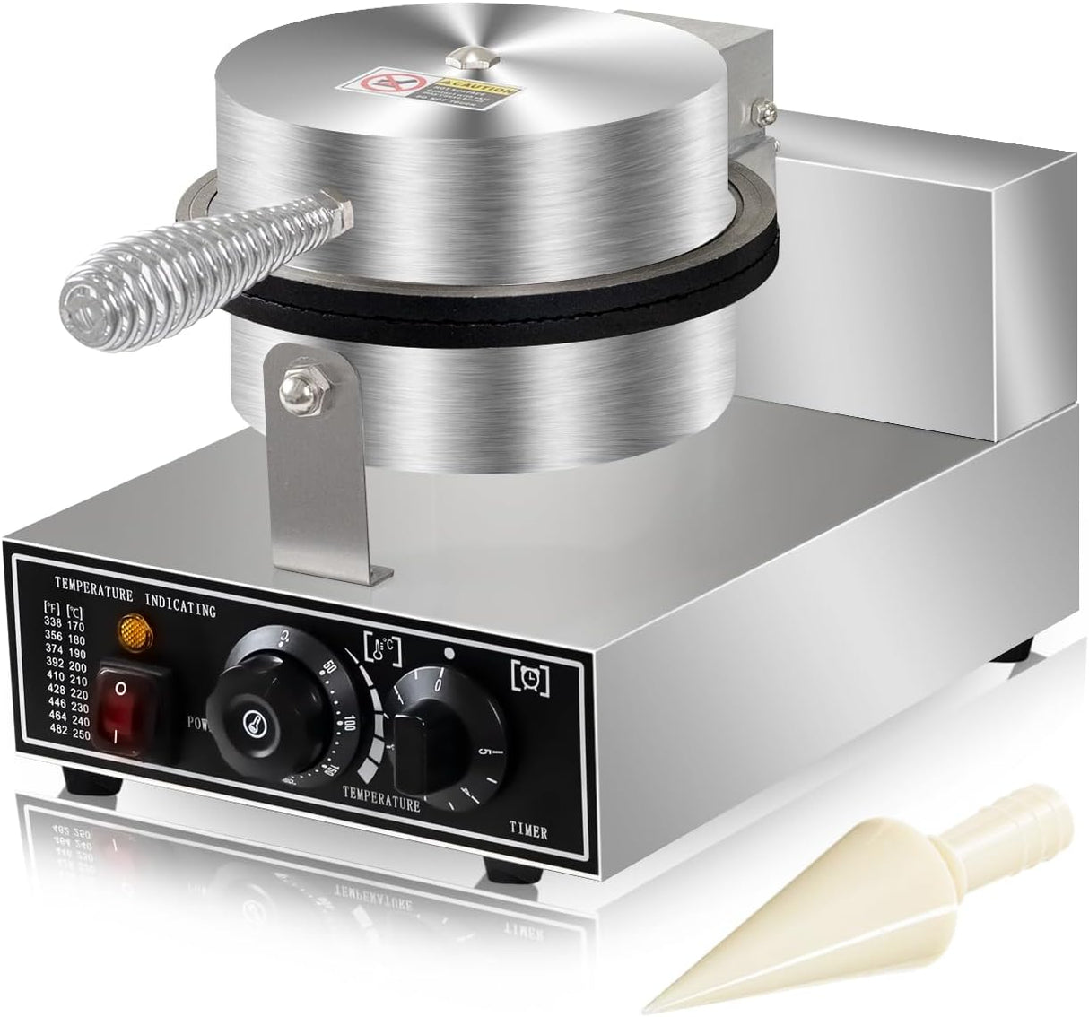 Máquina de Conos de Helado 110V 1300W Acero Inoxidable Modelo X1