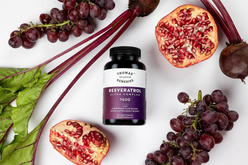 Suplemento Remedies Resveratrol 1600mg antioxidante orgánico