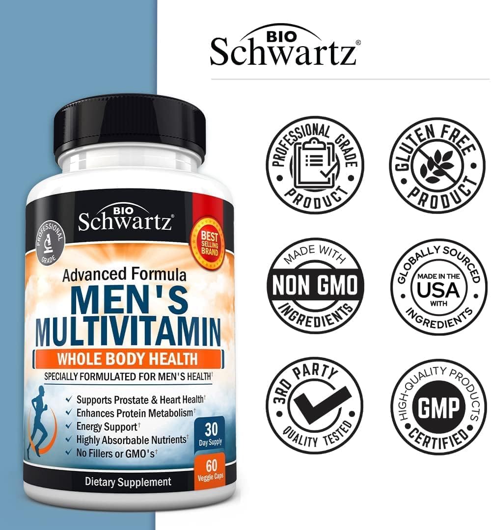 Multivitamínico para hombres con vitaminas y zinc