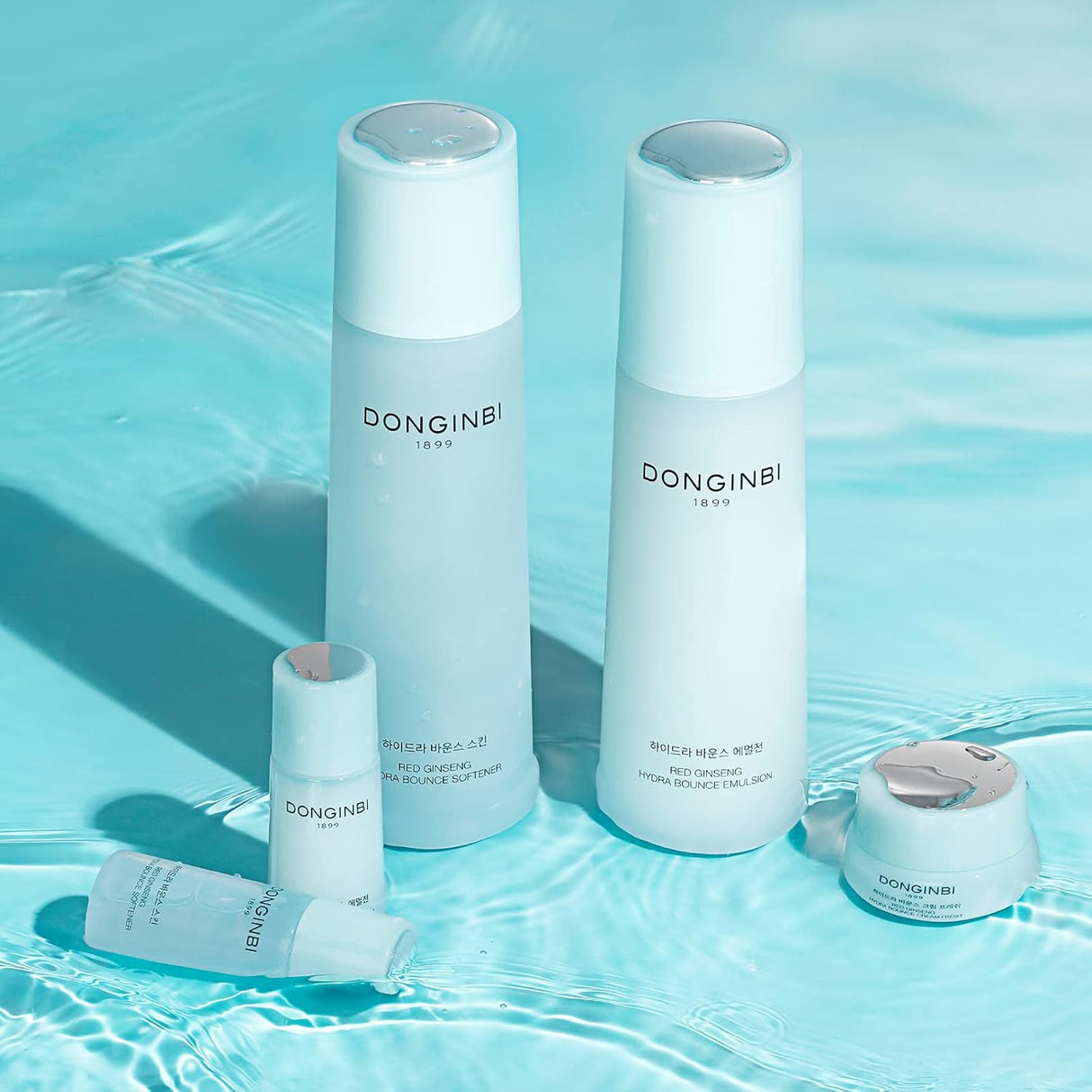 Set Cuidado Facial Coreano: Tónico, Loción, Hidratante con Ginseng