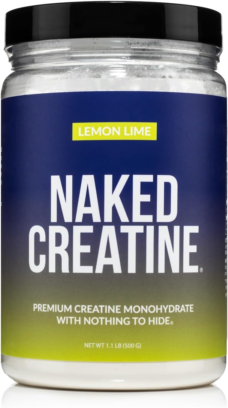 Creatina Monohidratada Naked Pure, 500g, Vegano, Sin GMO