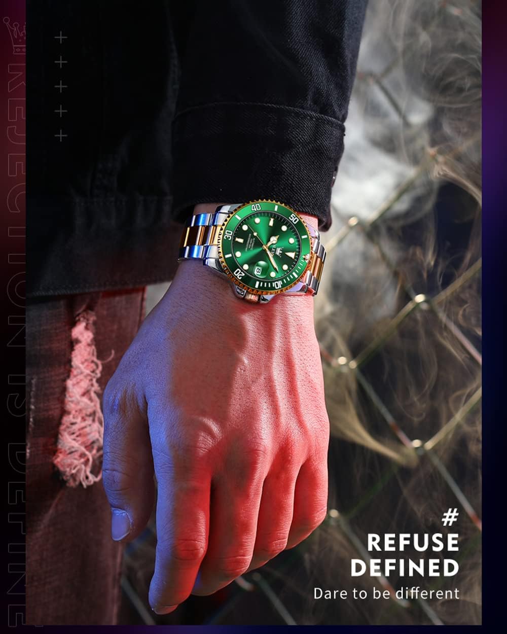 Relojes para hombre bisel giratorio de alta calidad