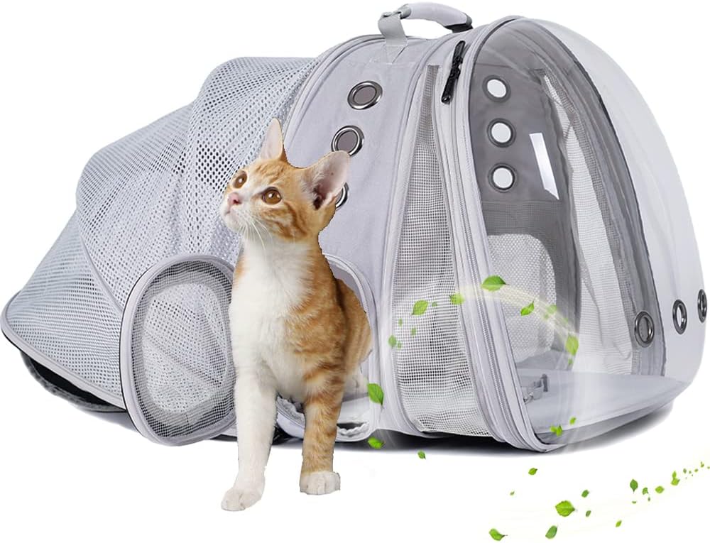 Mochila Transportadora Expandible para Gatos y Perros - Modelo X
