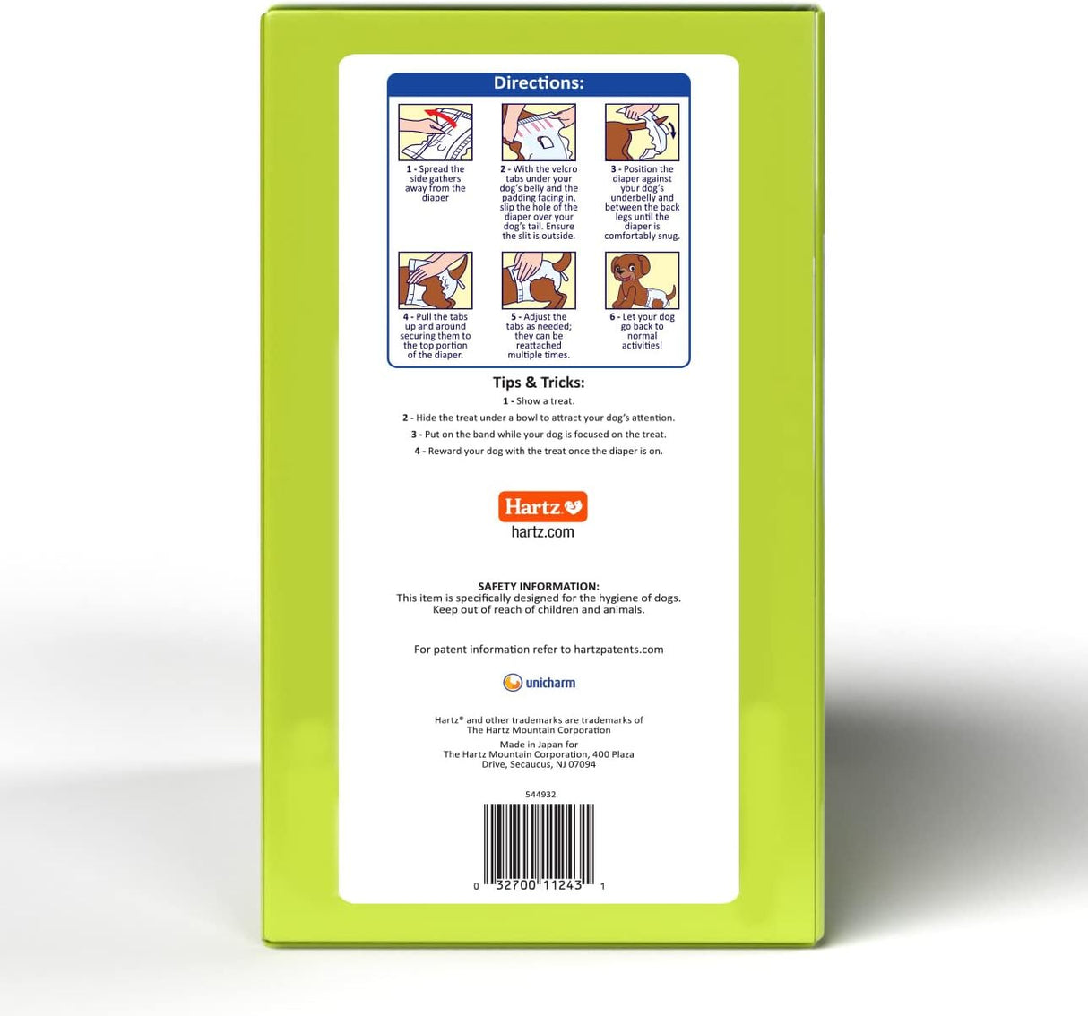 Pañales desechables para perros con tecnología FlashDry Gel - M, 32 unidades