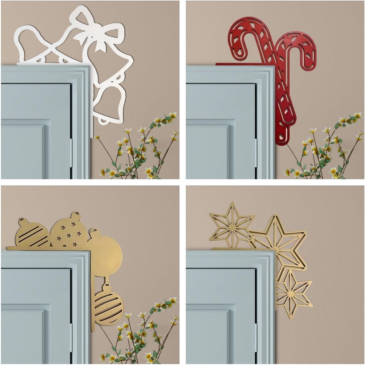 Topper Navideño Snowman y Santa Claus, Decoración DIY (D)