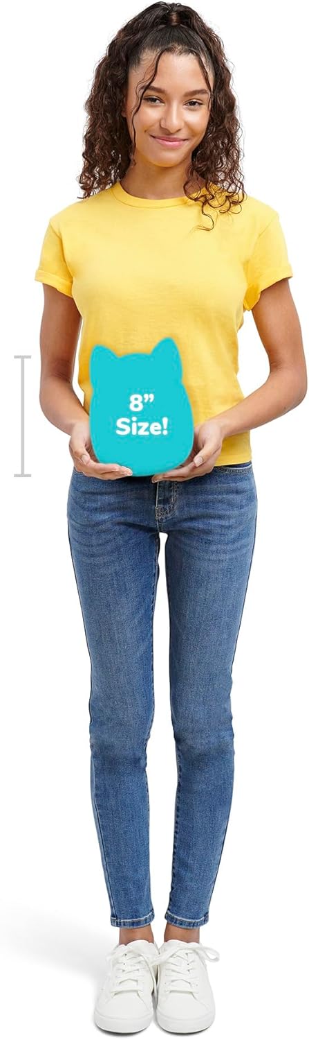 Connor Cow Squishmallow 8 Oficial Jazwares con bordado floral