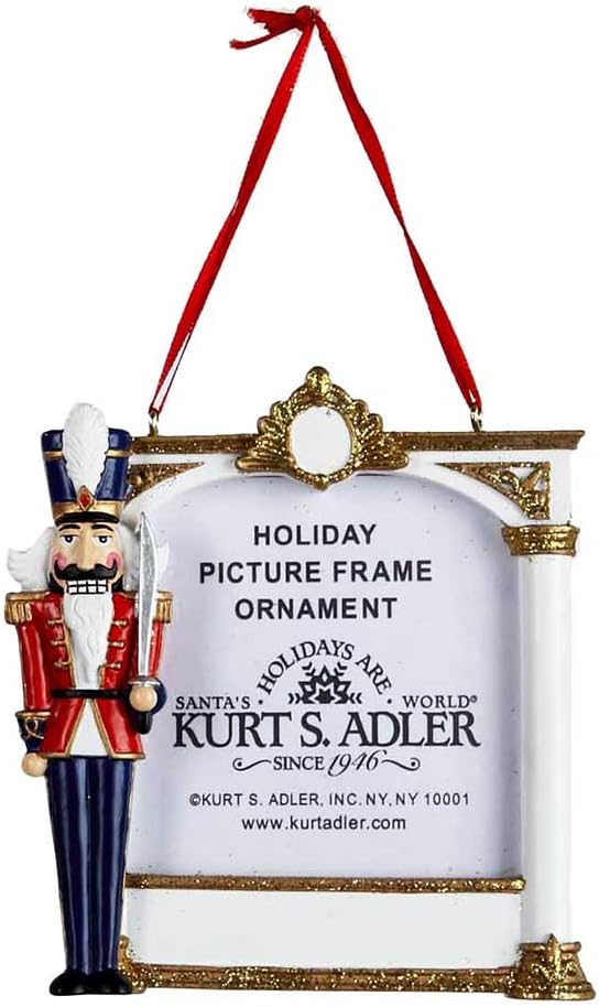 Adorno navideño marco foto soldado de nuez Kurt Adler A1115